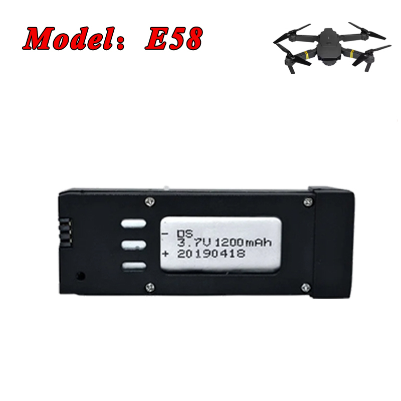 3.7V 1200mAh 1800mAh Lipo Batt - đánh giá và giá Eachine Drone E58